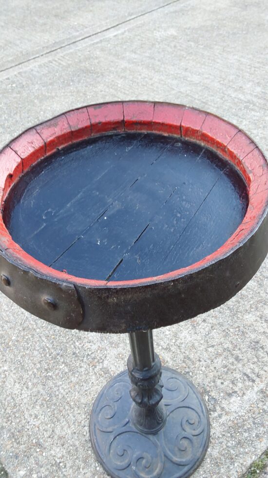 Barrel Topped Cocktail Table - Image 2