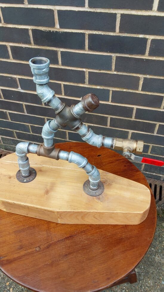 Pipe Man Sculpture - Image 2