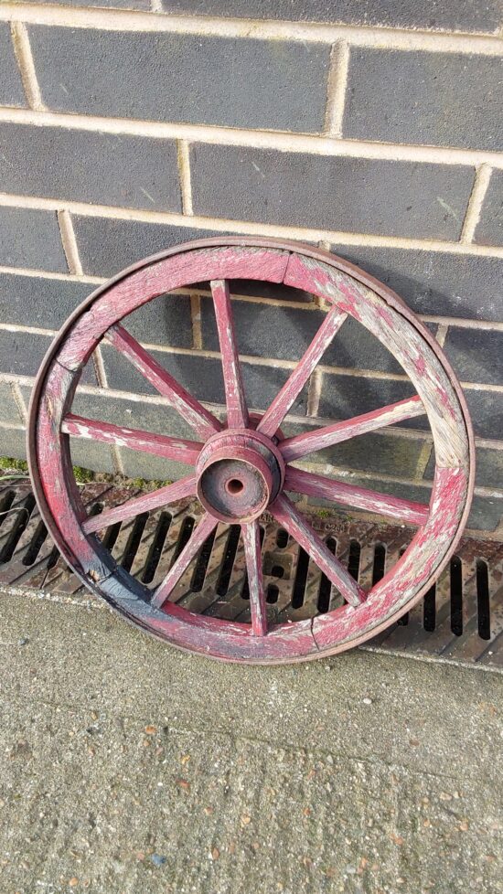 Small Wooden Cart Wheel