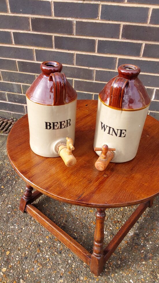 Beer and Wine Stoneware Flagons