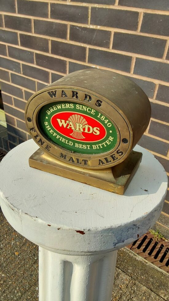 Rare Brass Ward's Fine Malt Ales Pump Head