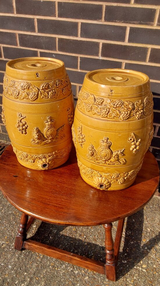 Victorian Ceramic 2 Gallon Wine Barrels