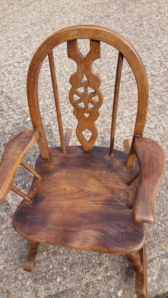 Child's Wheelback Rocking Chair - Image 2