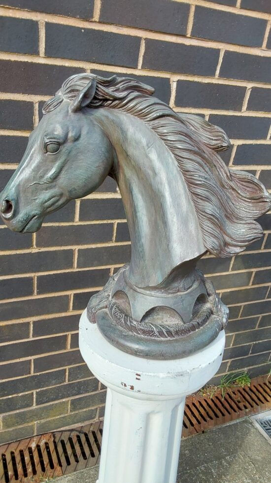 Large Horse Head Figure