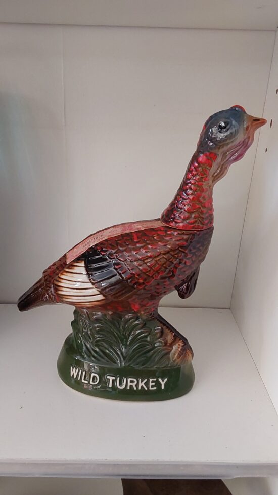 Ceramic Wild Turkey Bottle.