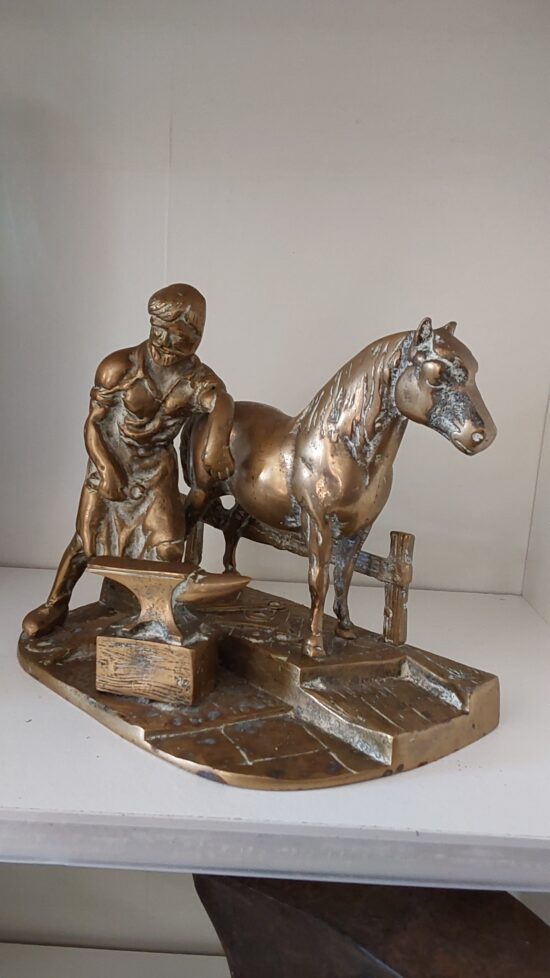 Brass Farrier Figure