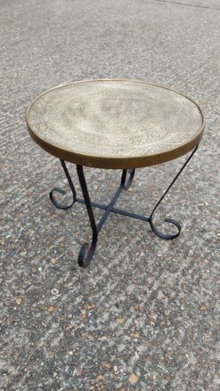 Brass top occasional table