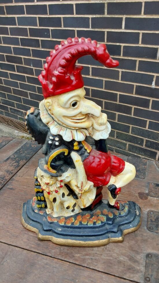 Vintage Cast Iron Mr Punch Doorstop