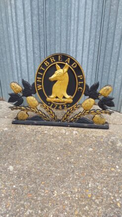 Whitbread sign bracket topper