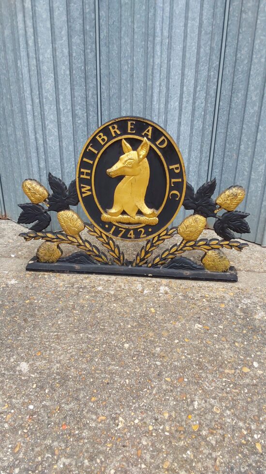 Whitbread sign bracket topper